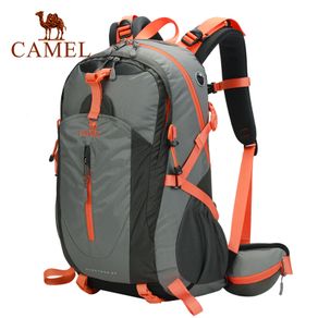 Camel Tas Mendaki Gunung Luar Ruangan 50L Tas Bahu Ringan Perjalanan Tas Ransel Olahraga Lari Tas Sekolah untuk Pria dan Wanita