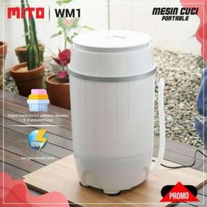 Limited Mesin Cuci Mito Wm1 Mesin Cuci 1 Tabung Portable Mini Kapasitas 3.5Kg Sale