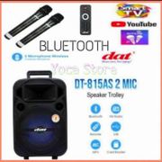 Speaker Portable Bluetooth DAT 8 inch DT-815 AS Free 2 Mic Wireless