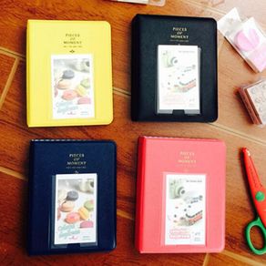 64 Kantong Mini Instan Polaroid Foto Album Insert Album 8.5X6 CM gambar Kasus Penyimpanan untuk Fujifilm Instax Mini Film 7 s 8 Korea