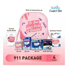 SOFTEX Hello Kitty 911 First Period Kit 40s (Random Bag)