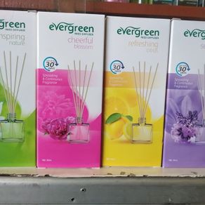 new produk evergreen pengharum ruangan 30 ml/evergreen reed diffuser - merah muda