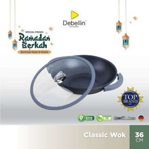 Debellin Classic Wok Pan 36 cm Wajan Granite Anti Lengket Premium