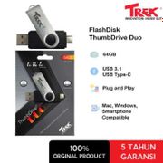 TREK USB FlashDisk ThumbDrive Duo OTG Type C USB 3.1 High Speed 64GB