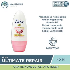 Dove Deodorant Roll On Ultimate Repair 40 ML - Menghapus Noda Gelap Ketiak