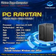 pc komputer rakitan core i5 - 2400 admin / kantor / sekolah / kasir - 8 gb new hdd 500 gb