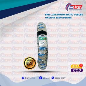 Paket 2 Pcs Ban Motor Matic EGR Ring 14 Ukuran 80/90-14 Depan ( Ban Tubeless ) - EGR TIRE