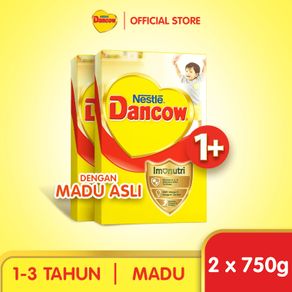 Nestle Dancow 1+ dengan Nutritods Susu Pertumbuhan Rasa Madu 1-3 Tahun Box 750 g x2