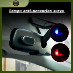 [Meta] Solar Lampu LED Mobil LED Tenaga Surya Lampu Palsu Anti Maling Mobil Alarm Mobil