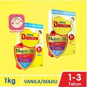NESTLE DANCOW 1+ 3+ DENGAN NUTRITODS SUSU PERTUMBUHAN VANILA MADU 1-3