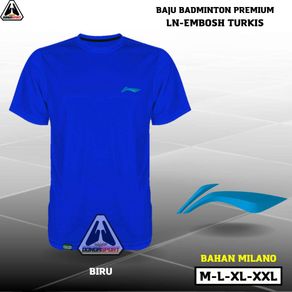 BPL-47 LN EMBOS MERTUR BAJU BADMINTON PREMIUM DEWASA KAOS BADMINTON JERSEY BULUTANGKIS SABLON DTF