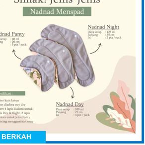 [LR27]Pembalut Kain Cuci Ulang Menspad Softex Kain Nadnad By Sakina Menstrual Pad-Product Terlaris