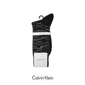 CALVIN KLEIN Business Men Sock Dress Merino Wool Tiles - Kaos Kaki Pria Kerja - Kaos Kaki Bisnis