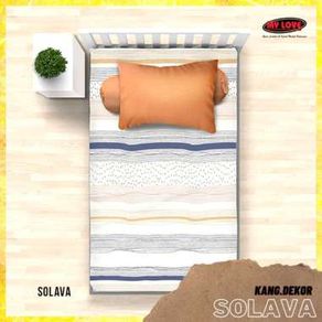 Sprei My Love Motif SOLAVA 120X200 Single NO 3 Tinggi 30 cm