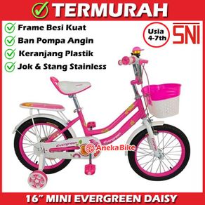 Sepeda Anak Perempuan Evergreen Daisy 12, 16, 18 inch