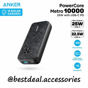 Anker PowerCore Metro 10000mAh Powerbank 25W 22.5W PPS PD QC - A1246