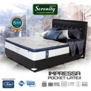 kasur elite serenity impressa pocket + latex ( mattress only ) - 90 x 200