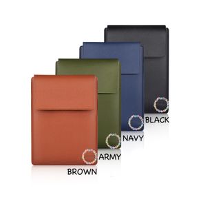 tas laptop pouch leather bags sleeve laptop macbook asus lenovo acer - biru 14 inch