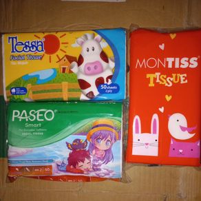 Facial Tissue Tessa, Paseo, & Montiss 50 Sheets 2ply