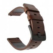 modern watch strap ticwatch e3 - tali jam tangan 20mm leather kulit - brown