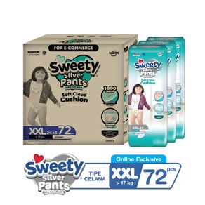 Sweety Silver Pants XXL 24 Pcs x 3 Pack