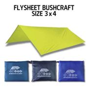 FLYSHEET 3X4 BUSCRAFT FLYSHET TRAPTEEN PENUTUP TENDA WATERPROOF BIVAK - DAI34