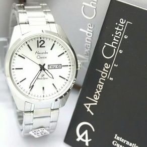 alexandre christie ac1012m original jam tangan pria silver