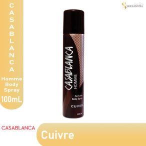 casablanca homme perfume body spray 100 ml - cuirve