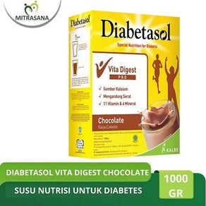 Diabetasol Jumbo Coklat - 1 Kg - Membantu Memenuhi Nutrisi Untuk Penderita Diabetes