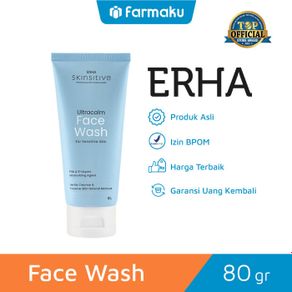 Erha Skinsitive Face Wash DF Ultracalm Sabun Wajah Kulit Sensitif 80g