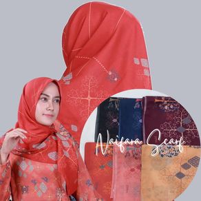 ZOYA Naifara Scarf Fashion Muslim Kerudung Hijab Segi Empat Motif Premium Bahan Voal