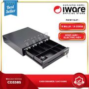 Iware Cash Drawer Laci Uang kasir Mini Iware CD338s RJ-11 5 Bill 2 Coin