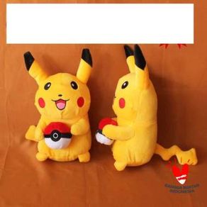 Boneka Pokemon Pikachu Size M (Tinggi 30cm) Berlabel SNI PAKET 2 PCS