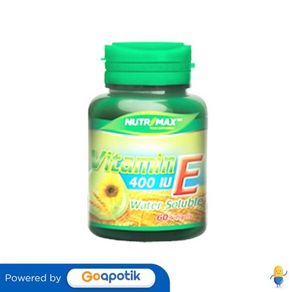 Nutrimax Vitamin E 400 Iu Water Soluble Botol 60 Kapsul