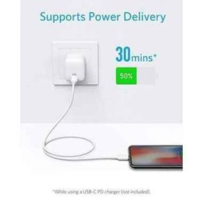 Anker Ak-A8632 Powerline Ii Type-C To Lightning Cable Mfi Certified Wh