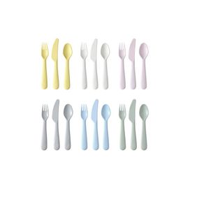 18 PCS IKEA KALAS Sendok Garpu Pisau Makan Anak Set Peralatan Makan BPA FREE Warna PASTEL