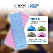 MIISOO Position Line Matras Yoga Mat TPE 6mm gym Karpet Spons Yogamat