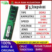 RAM PC KINGSTON DDR2 2GB 6400 / 800 MHz ORIGINAL RAM KOMPUTER 1.8v 2GB