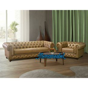sofa Chesterfield sofa sederhana mewah Termurah sofa chester 2 seater dan 1 seater sofa retro