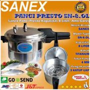Panci Presto Sanex 8 Liter Sn-8.Ol Pressure Cooker Stainless Kode 165