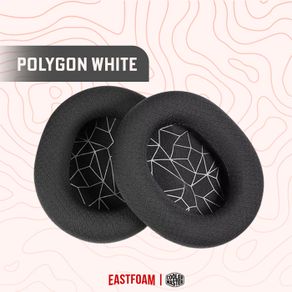 earpad earcup cooler master mh630 mh650 mh670 mh752 foam ear cushion - polygon white