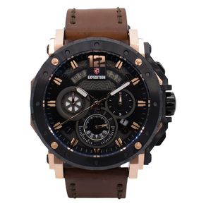 Jam tangan Expedition 6402 hitam coklat