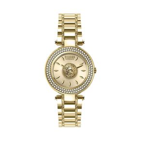 Jam Tangan Wanita VERSUS VSP641618 Ladies Gold Dial Gold Stainless Steel Strap