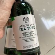 the body shop tea tree facial wash 250ml kemasan penyok