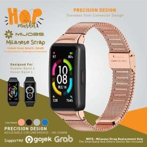MIJOBS Milan Stainless Steel Strap Magnetic Buckle for Huawei Band 6 / Honor Band 6 Smartband