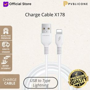 kabel charger usb to lightning iphone charger cable 1 meter - lightning
