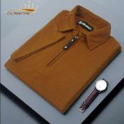 Kaos Polo Shirt Pria Kaos Kerah Lengan pendek Original Zipper - CH