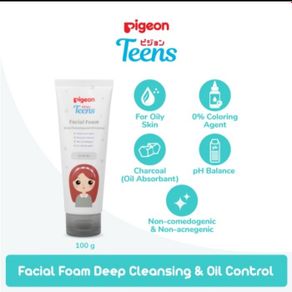 pigeon teens facial foam deep cleansing & oil control 100g