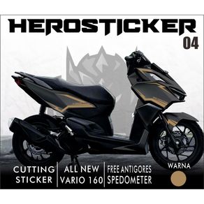 Striping Cutting Sticker Honda VARIO 160 - Stiker VARIO 160 variasi Cutting Motif List Simple Custom 04