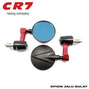 spion jalu cnc bulat spion jalu stang untuk motor aerox nmax mio - merah